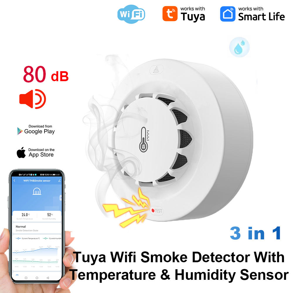 Home Security Wireless - Tuya WiFi 온도 및 습도 센서