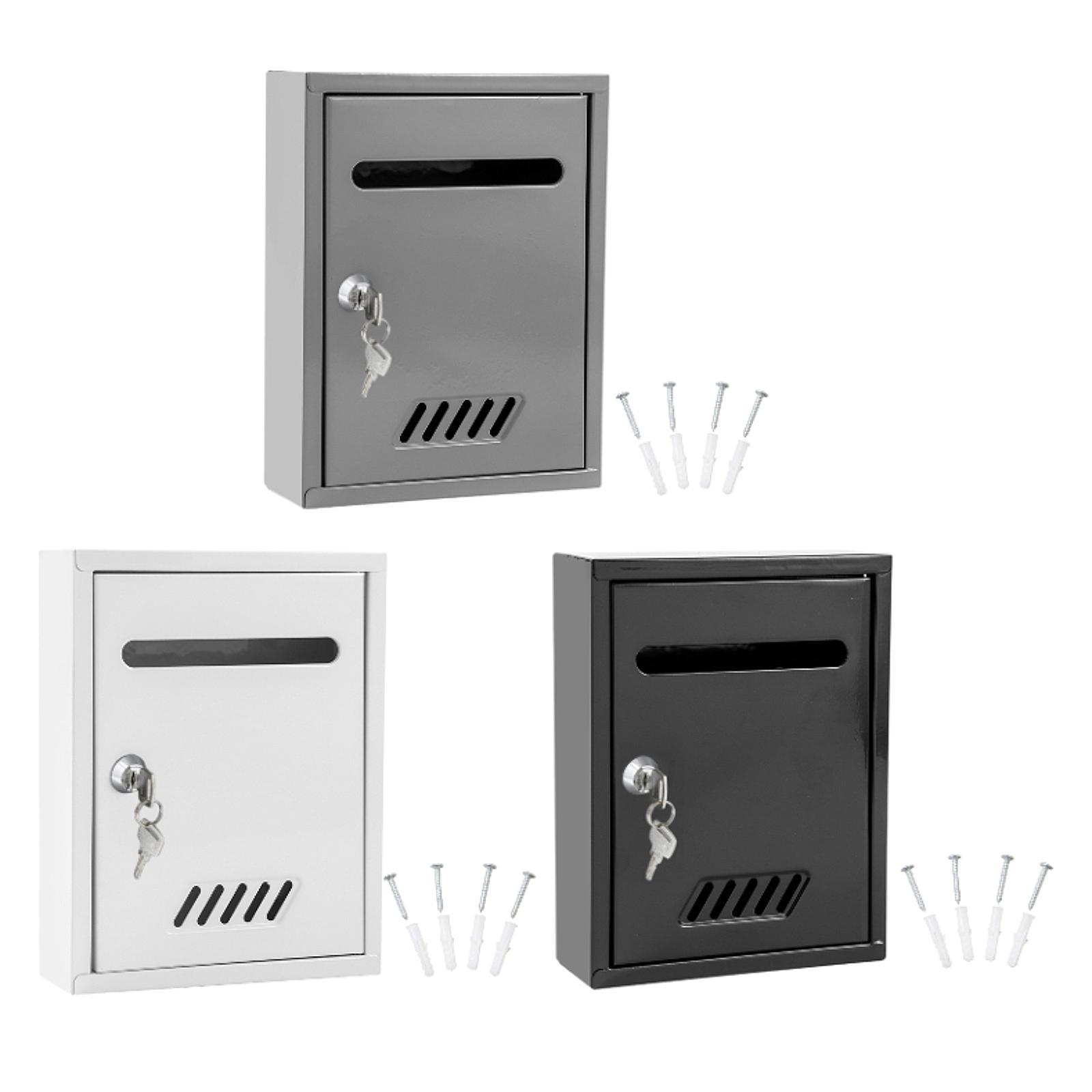 Home Security Letters - 벽걸이 우편함 잠금 우편함, 방풍 금속