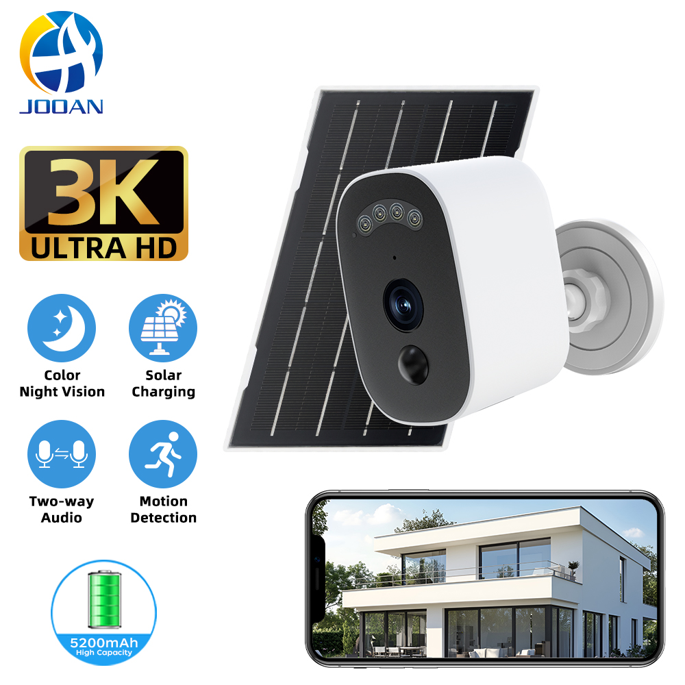 Home Security Upgrades - Jooan 3K HD 태양광 보안 카메라
