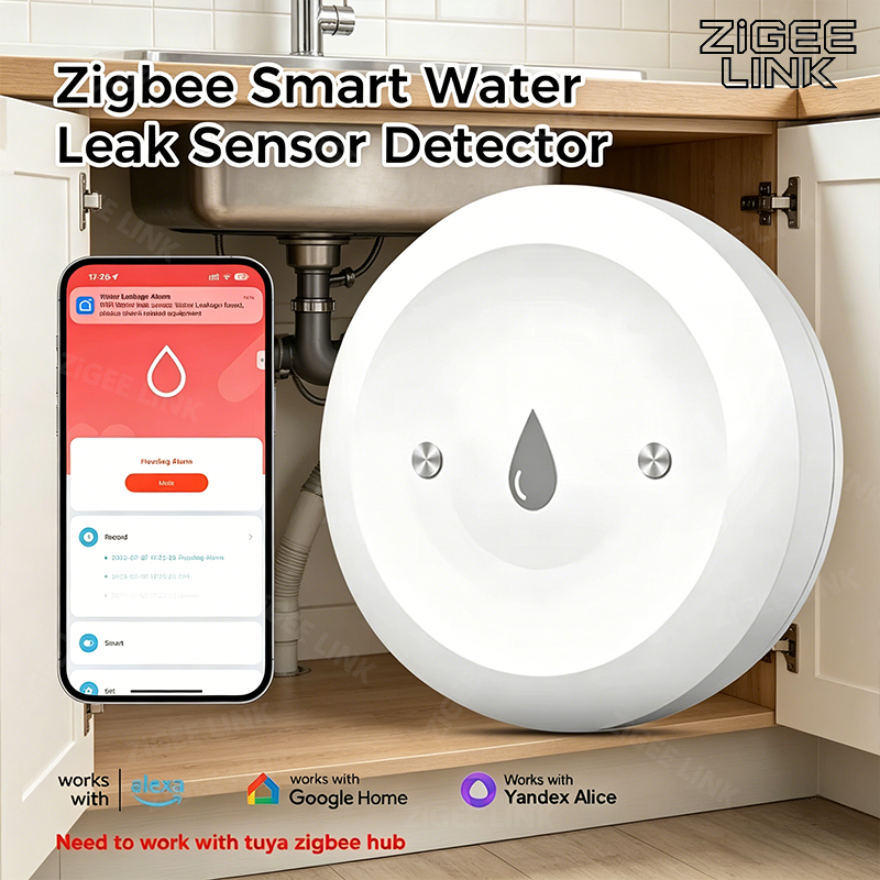 Home Security Alexa - Zigbee3.0 스마트 누수 센서 스마트 라이프