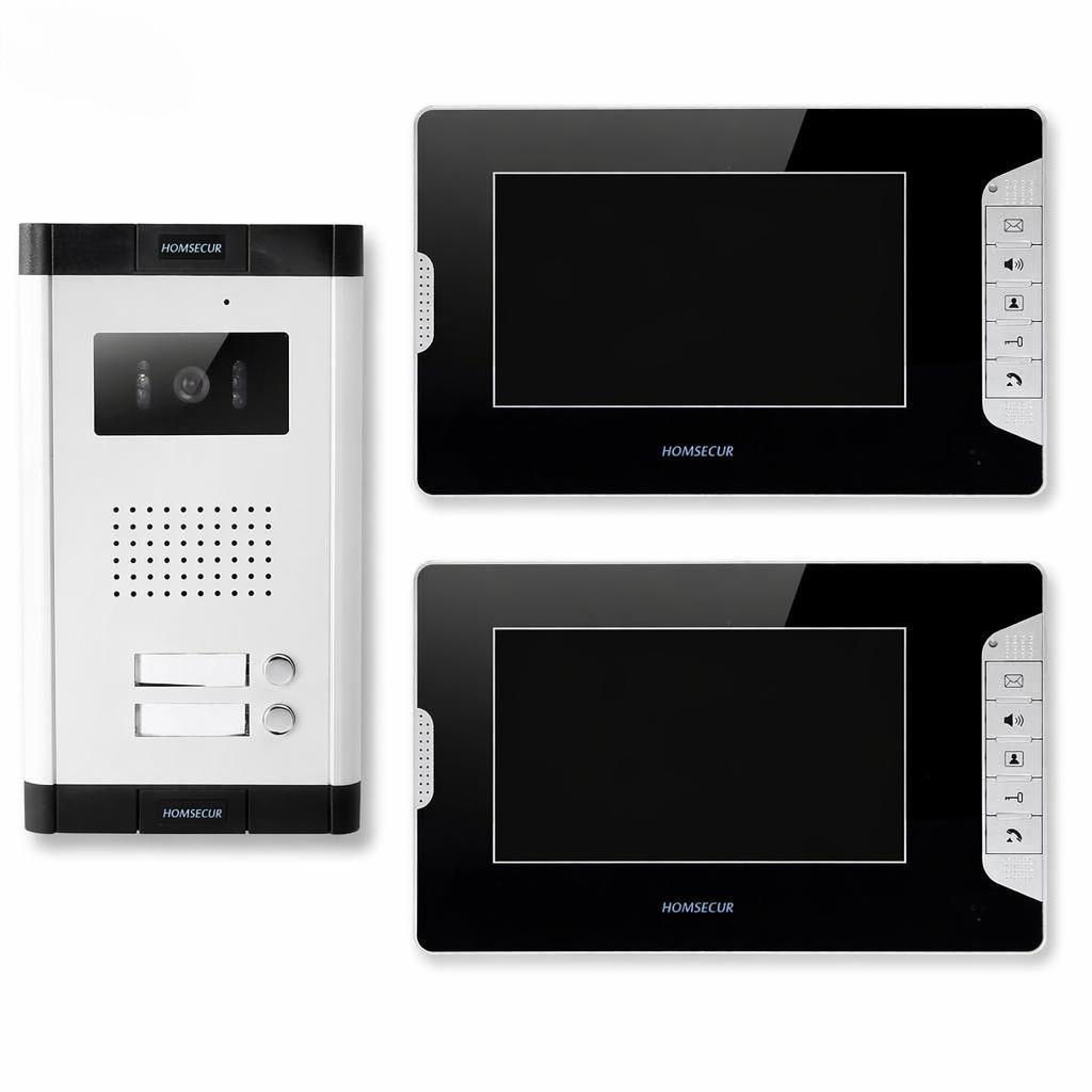 Home Security Kit With Camera - 4선식 2가족용 비디오 도어폰 인터콤 시스템