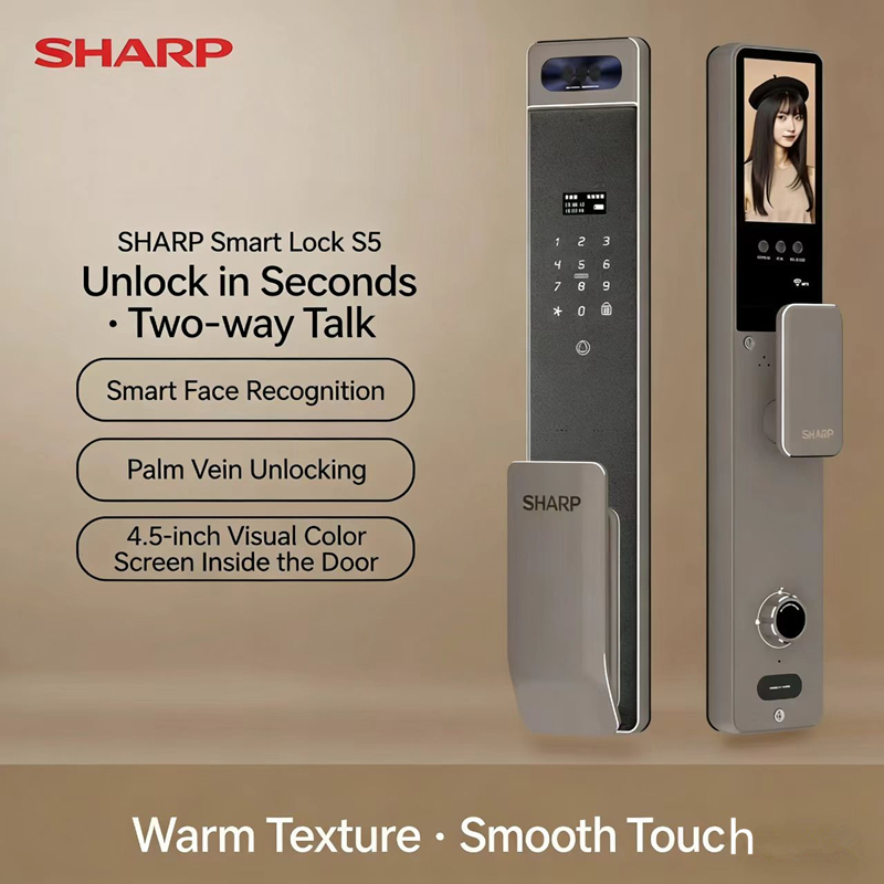 Home Security Locks For Doors - 샤프 S5-FV 완전 자동 스마트 잠금장치