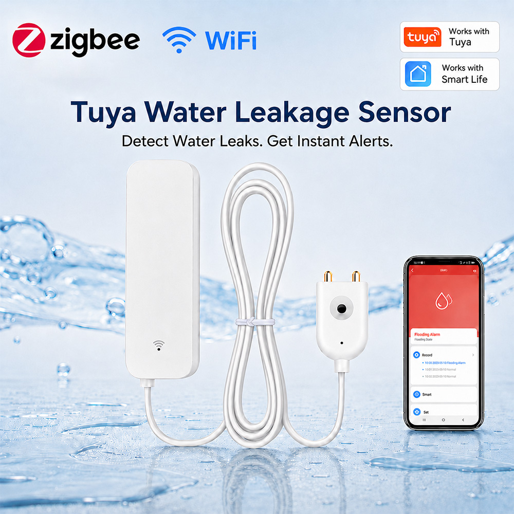 Home Security Business - ZigBee WiFi 누수 센서 홍수 누출