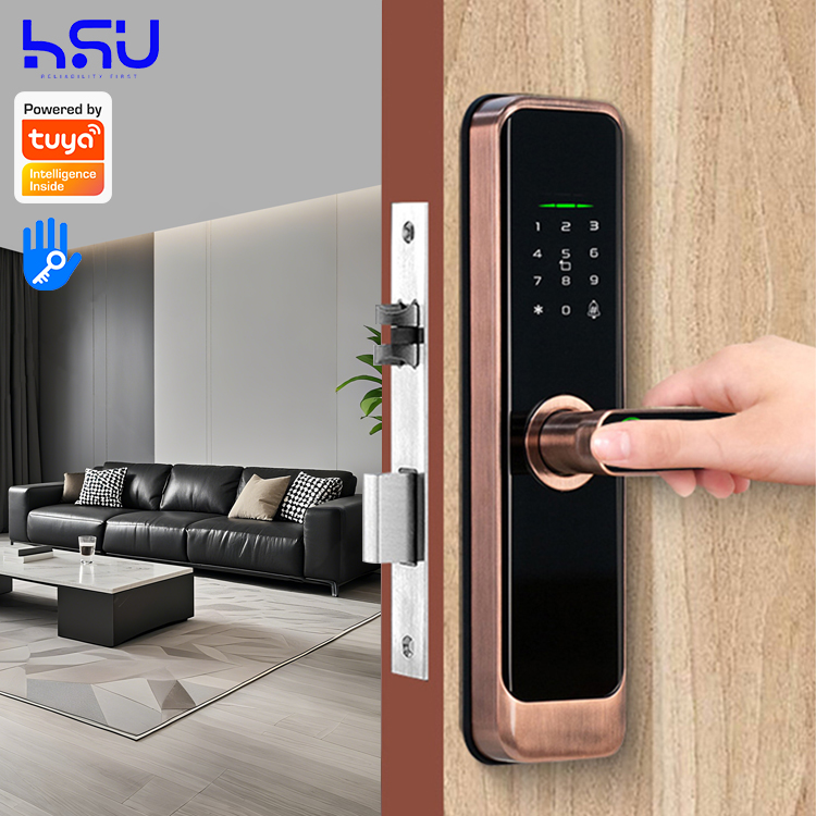 Home Security Door - 디지털 스마트 도어락 비밀번호 홈 우드