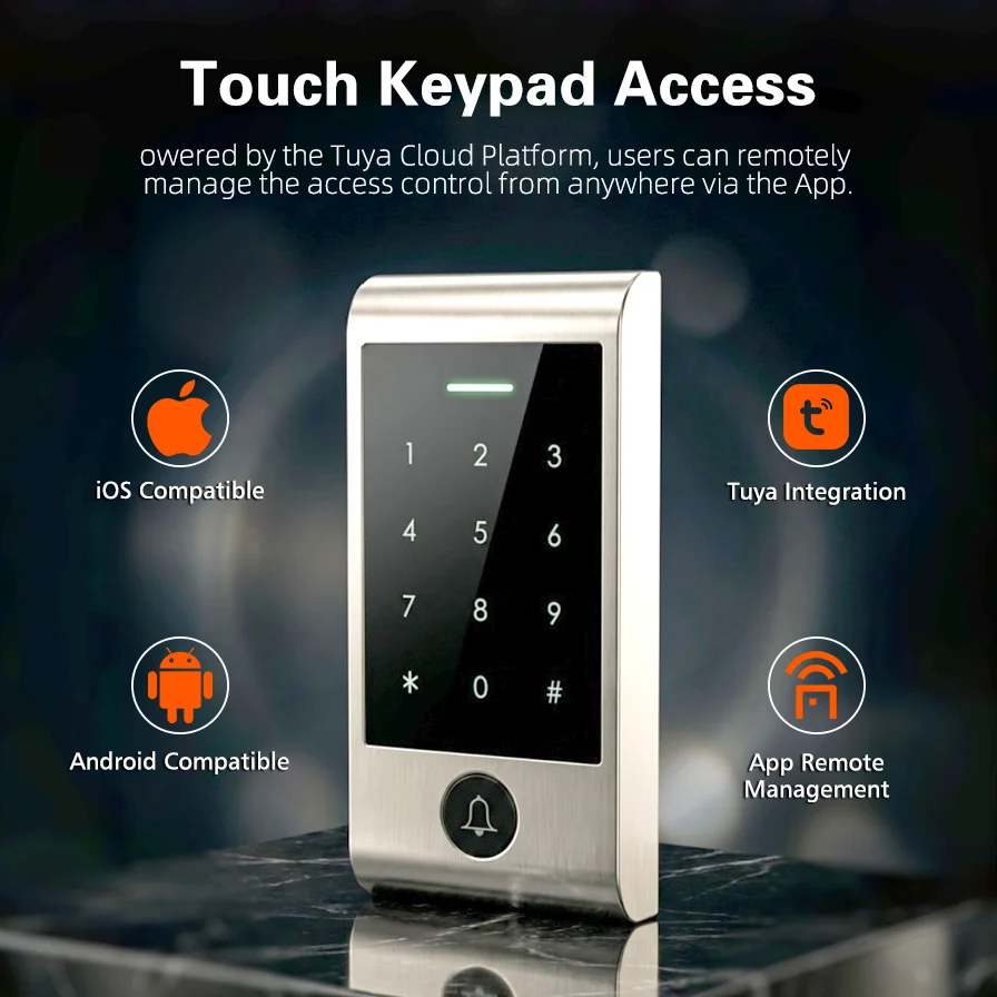 Home Security Door - 도어벨 버튼이 있는 고급 WIFI 원격
