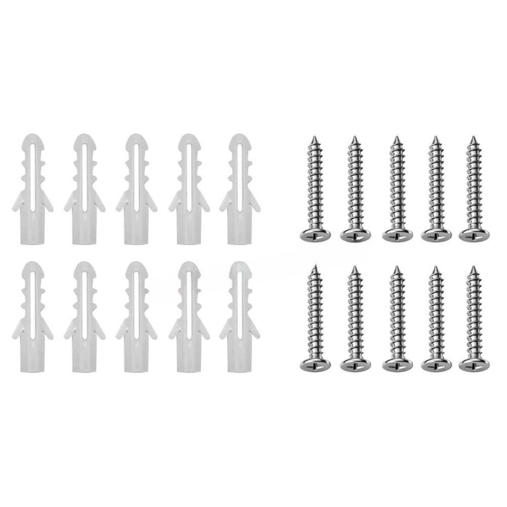 Home Security Project - 20PCS 플라스틱 확장 튜브 나사 벽