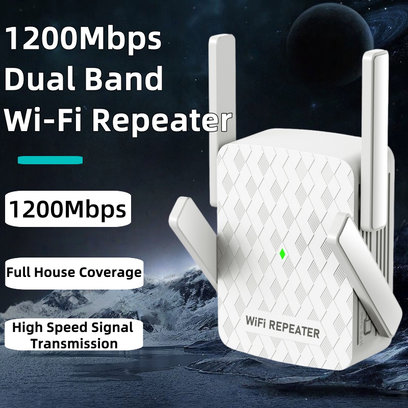 Home Security Wireless - 1200Mbps 무선 Wifi 익스텐더 Wifi 리피터/라우터