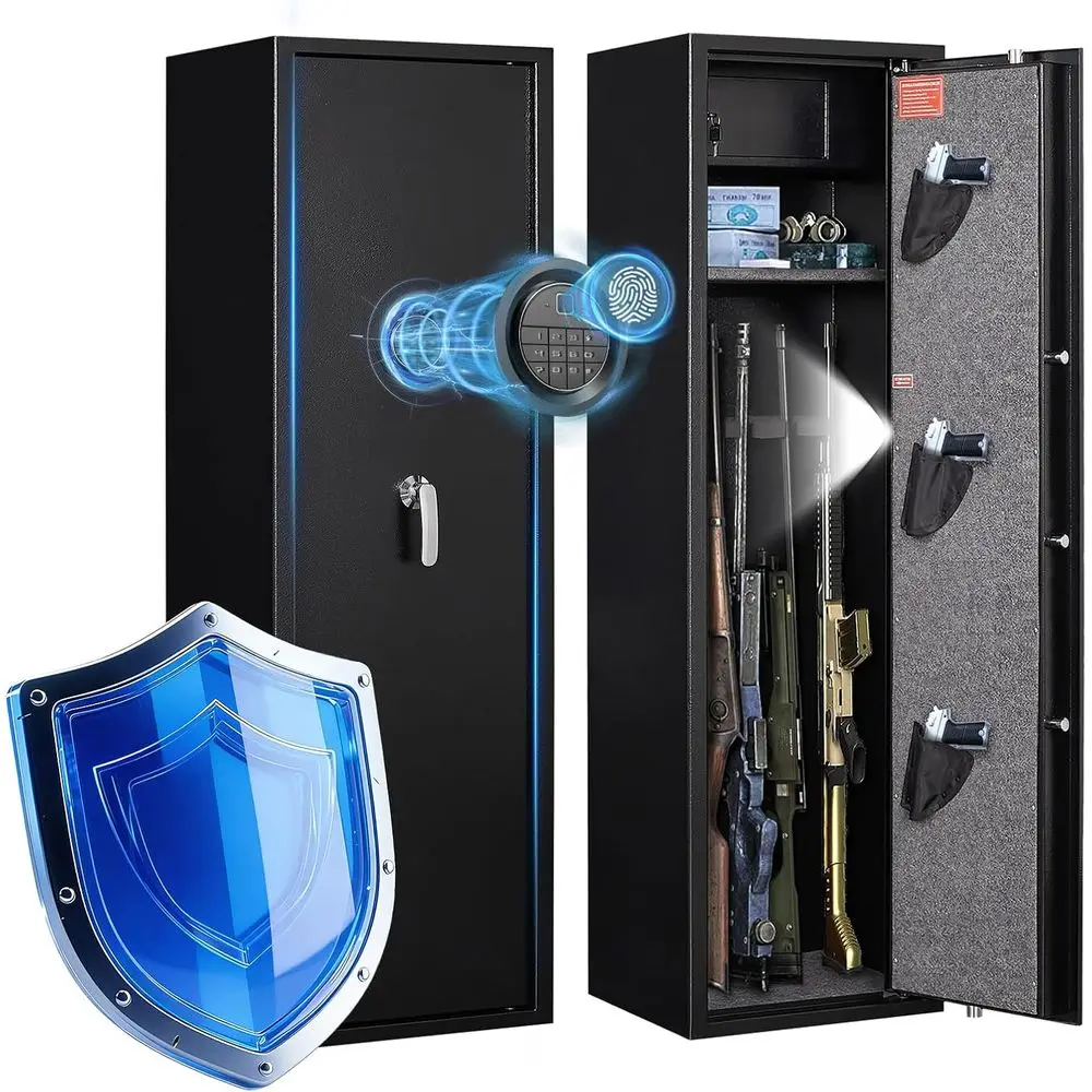 Home Security Safe - 생체 인식 지문 금고 - 8-10개의