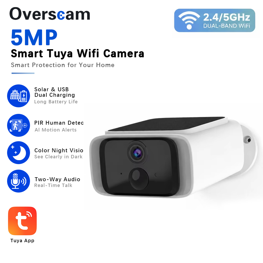 Home Security Upgrades - Tuya 5MP 태양광 보안 카메라 가정용