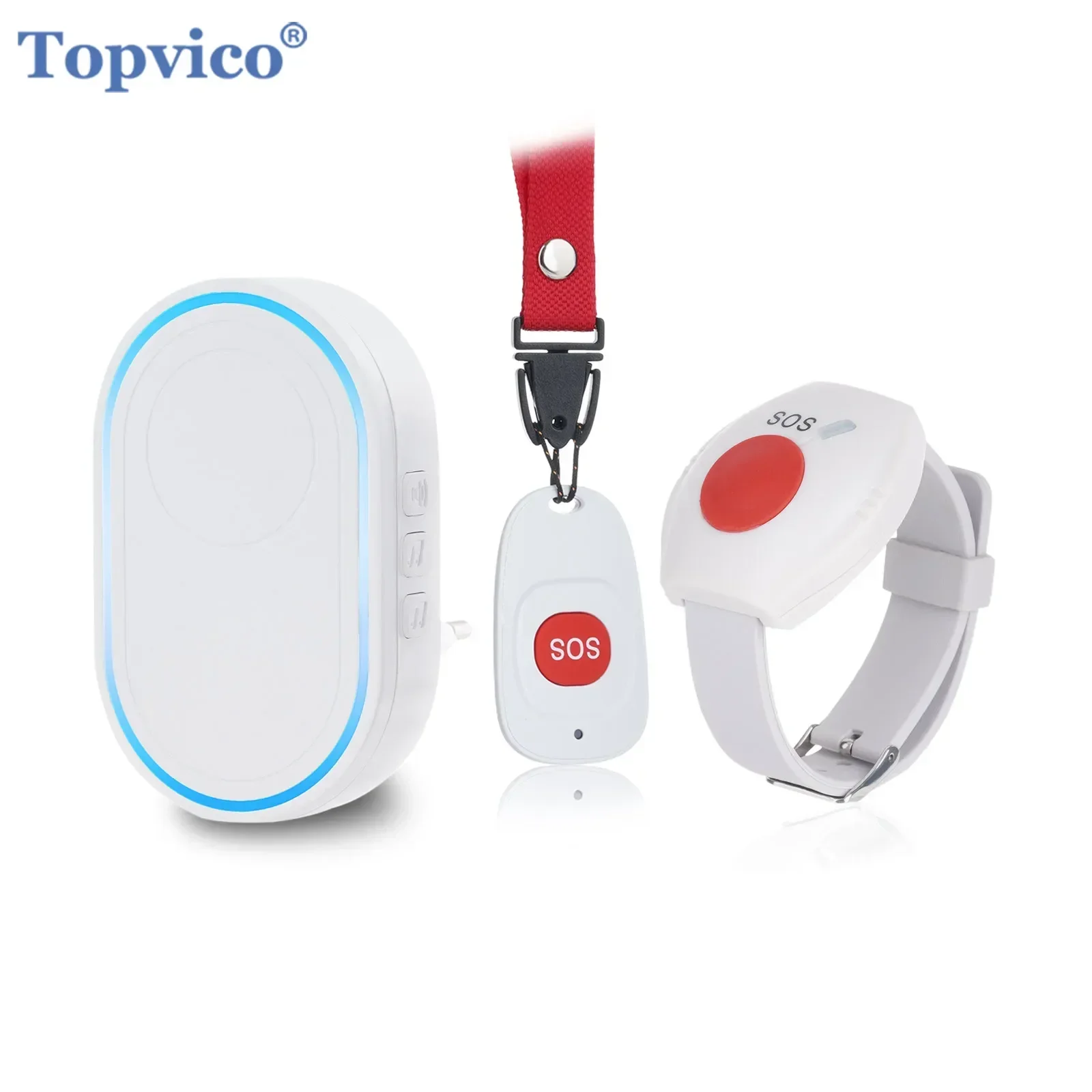 Topvico 무선 간병인 호출기 노인 환자용 SOS  - Home Security Upgrades 리뷰 및 가격