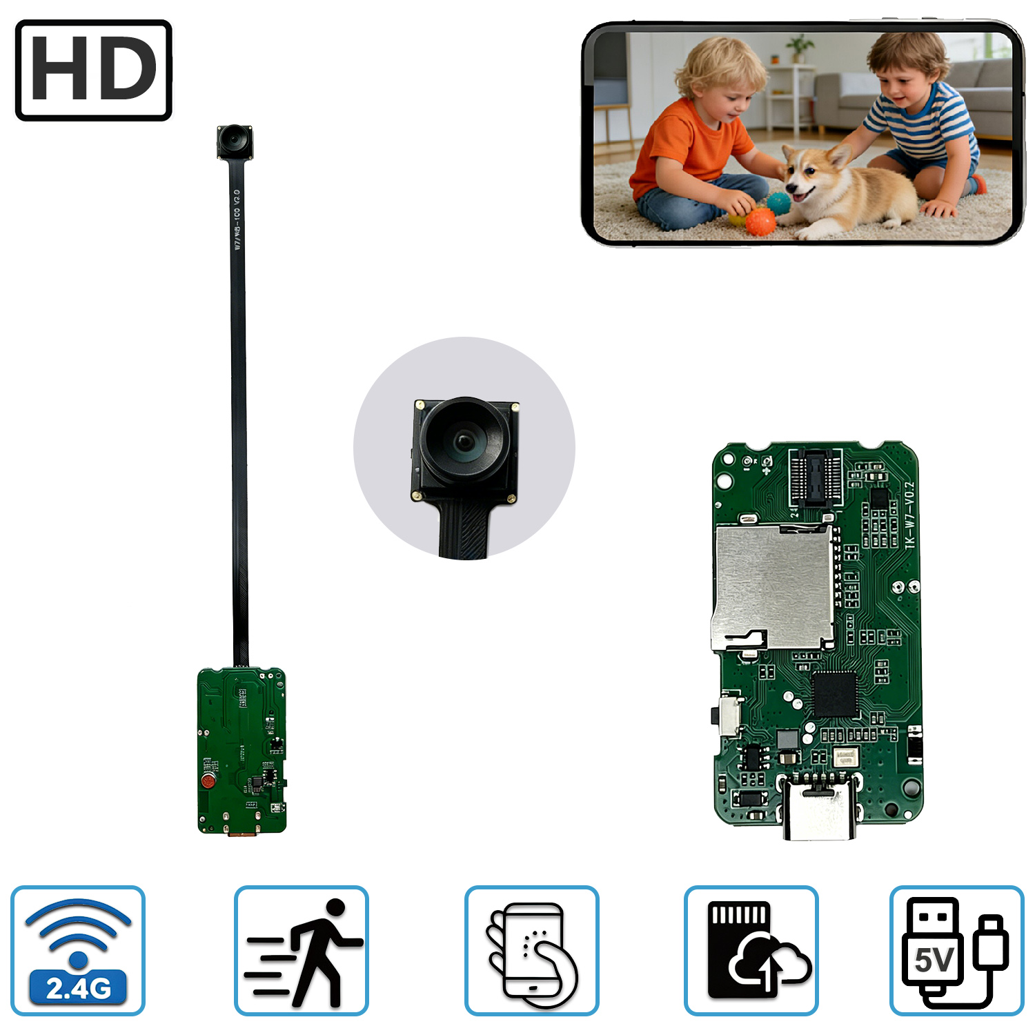 미니 컴팩트 홈 보안 카메라 PCBA 모듈 플렉시블 렌 - Home Security No Wifi Needed 리뷰 및 가격