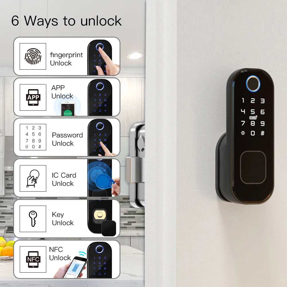 MOES 와이파이 투야 스마트 도어락, 지문 잠금, 스 - Home Security Locks For Doors 리뷰 및 가격