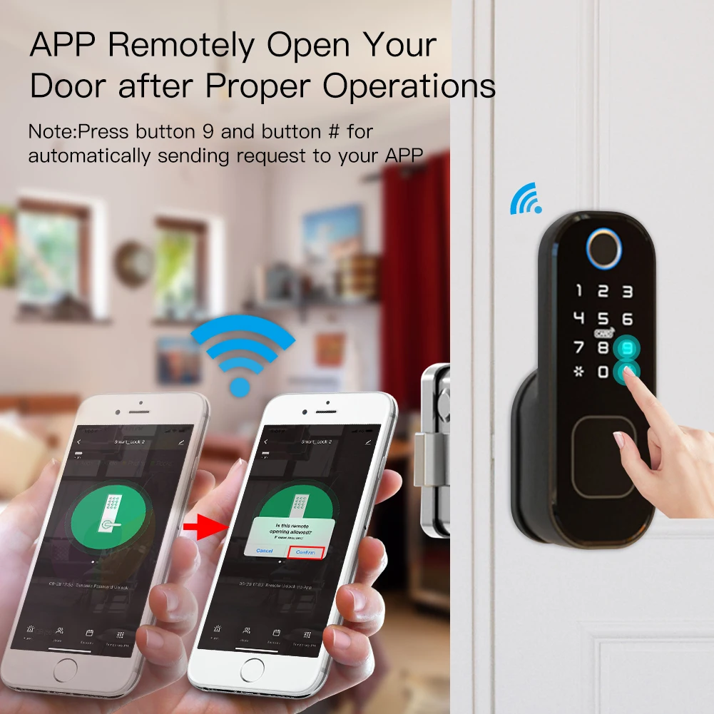 MOES 와이파이 투야 스마트 도어락, 지문 잠금, 스 - Home Security Locks For Doors 리뷰 및 가격