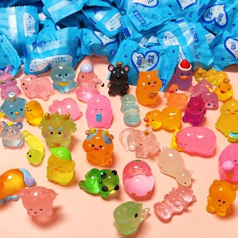 100Pcs 미니 빛나는 수지 블라인드 박스 모델 작은 - Home Security Items 리뷰 및 가격