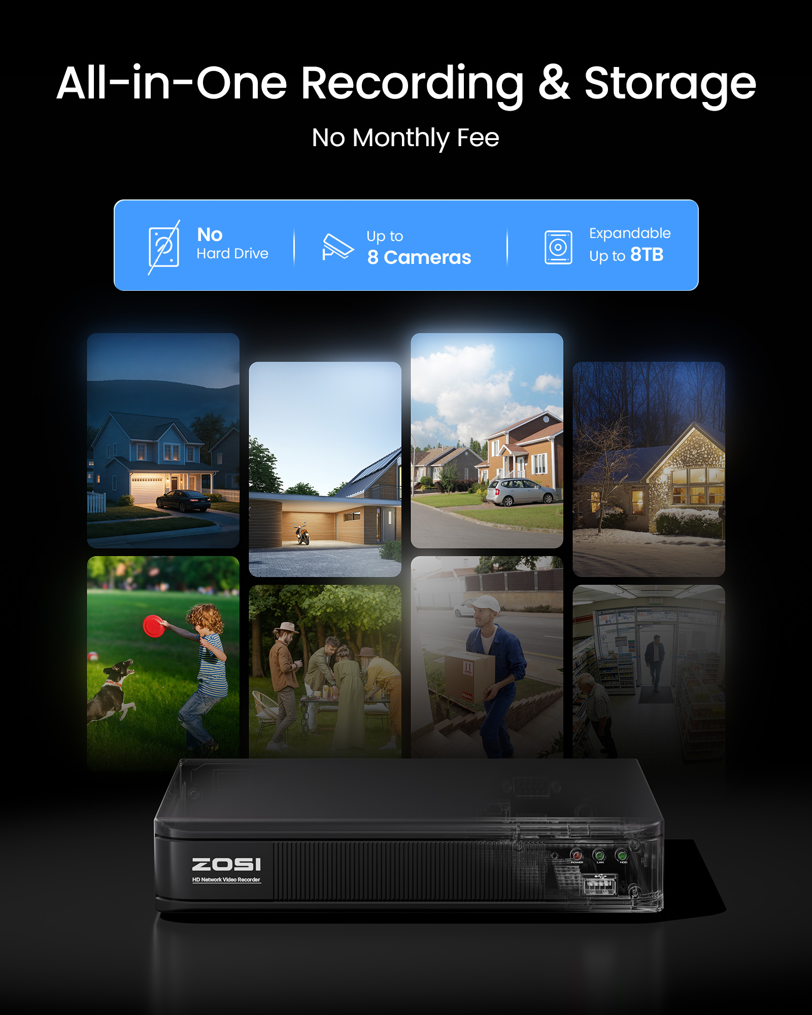 ZOSI 3K Lite 유선 CCTV 보안 카메라 시스 - Home Security And Monitoring 리뷰 및 가격
