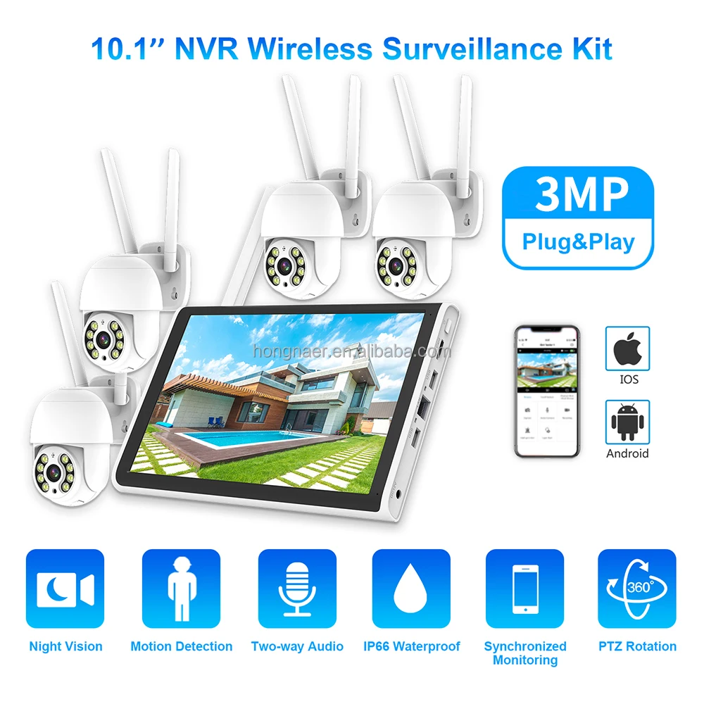 2026 홍나르 3MP 4채널 WiFi 홈 IP 10. - Home Security Kit With Camera 리뷰 및 가격