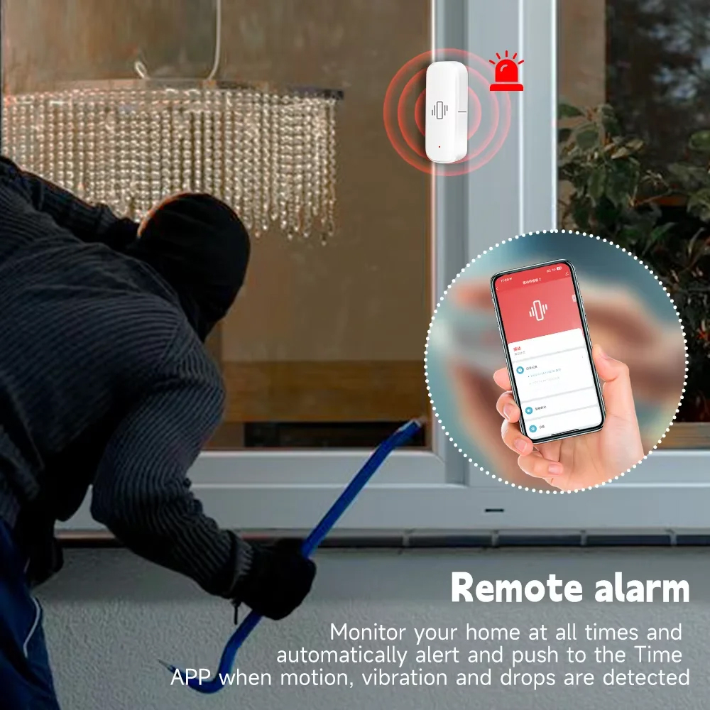 스마트 ZigBee 진동 센서 앱 모니터 홈 보안 보호 - Home Security And Monitoring 리뷰 및 가격