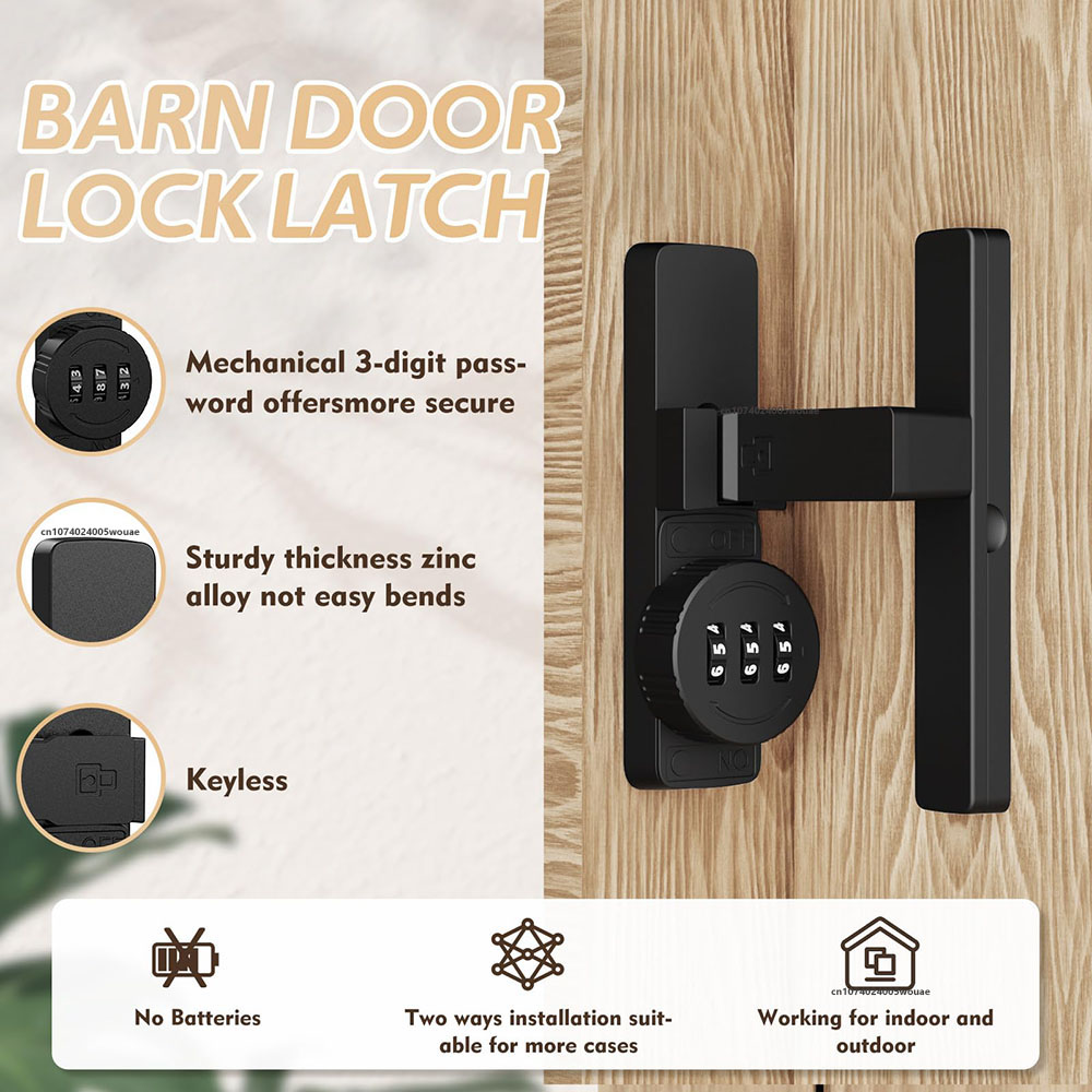 보안 헛간 문 잠금 장치 3자리 조합 잠금 장치 가정용 - Home Security Door 리뷰 및 가격