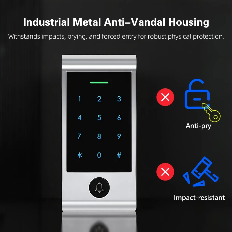 도어벨 버튼이 있는 고급 WIFI 원격 제어 터치 키패 - Home Security Door 리뷰 및 가격