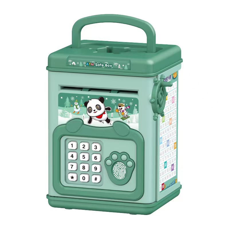 지문이있는 돈 상자 돼지 저금통 동전 용 전자 ATM  - Home Security Safe 리뷰 및 가격