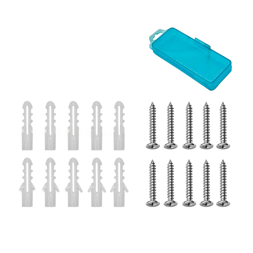 20PCS 플라스틱 확장 튜브 나사 벽 앵커 키트(가정 - Home Security Project 리뷰 및 가격