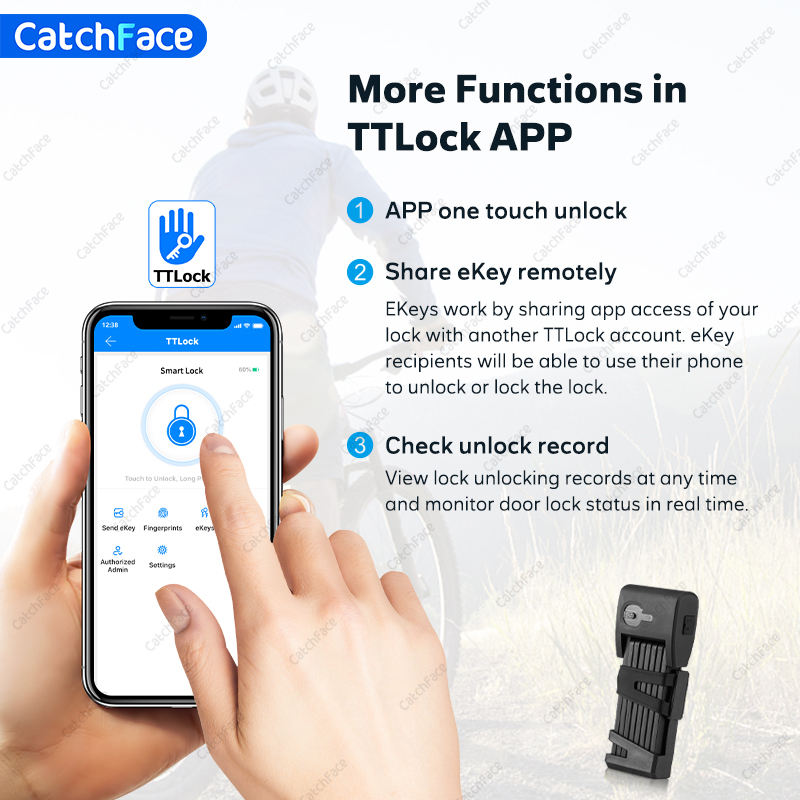 방수 블루투스 APP 제어 자전거 접는 잠금 TTloc - Home Security Safe 리뷰 및 가격