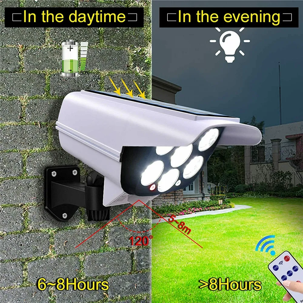 야외 태양 빛 모션 센서 보안 더미 카메라 무선 홍수  - Home Security And Monitoring 리뷰 및 가격