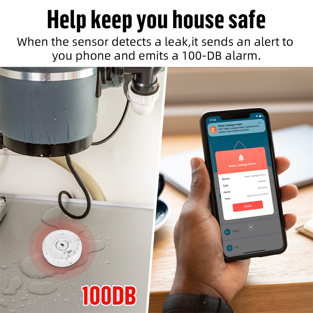 Fuers 누수 감지기 스마트 홈 알람, 투야 스마트  - Home Security Alexa 리뷰 및 가격