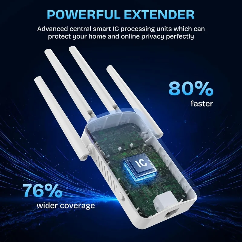 1200Mbps 듀얼 밴드 WiFi 리피터 무선 2.4 - Home Security Wireless 리뷰 및 가격