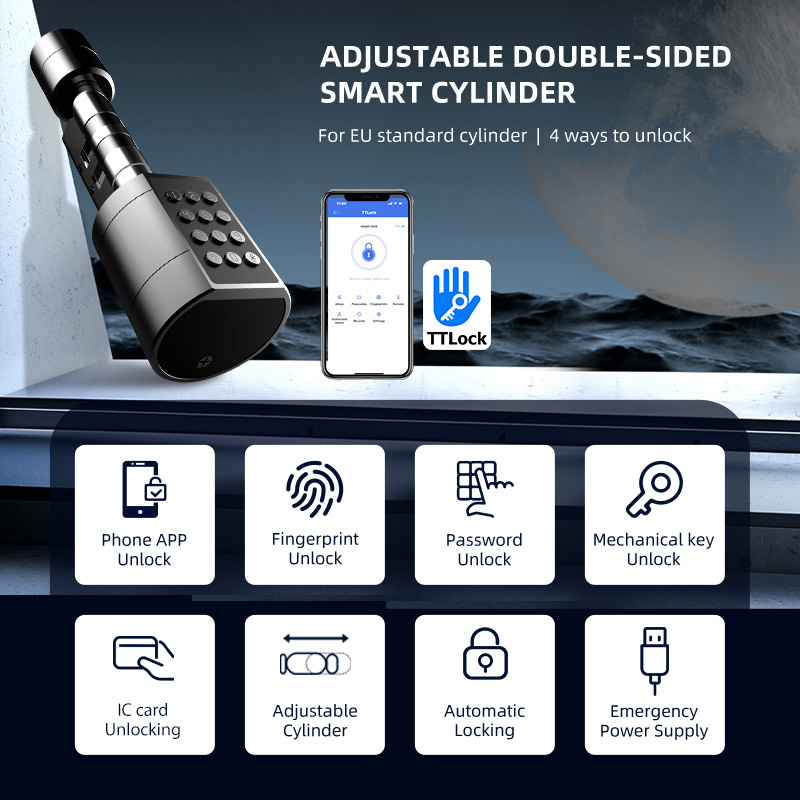 스마트 유로 원통형 도어락 ttlock 앱 키리스 보안 - Home Security Upgrades 리뷰 및 가격