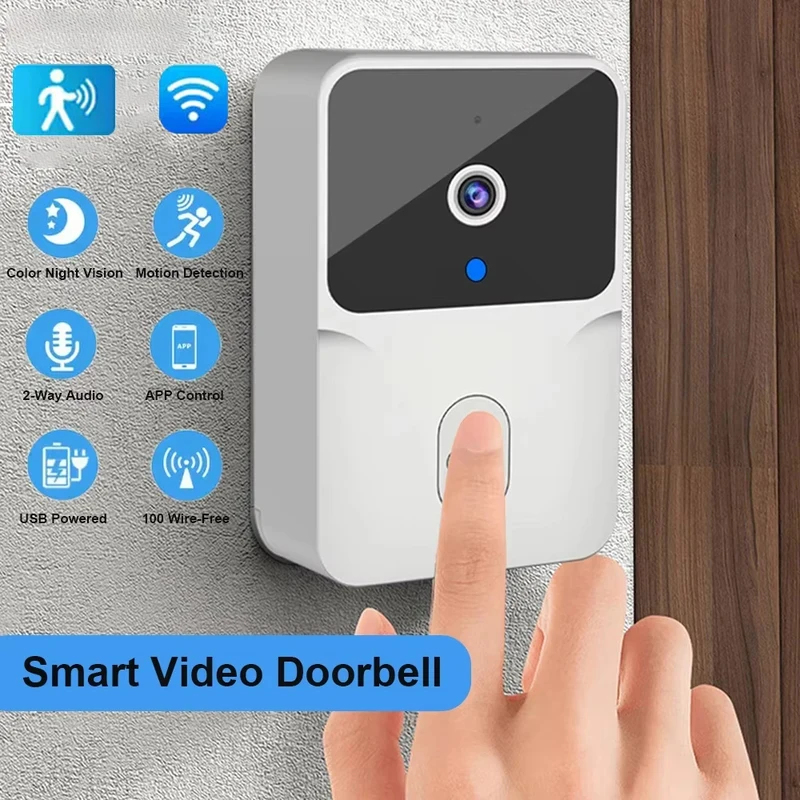 스마트 홈 WiFi 비디오 초인종 무선 전화 양방향 인 - Home Security No Wifi Needed 리뷰 및 가격
