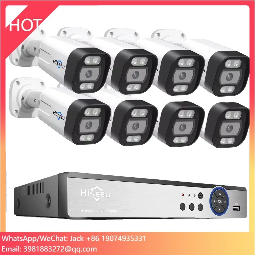 하이시루 4K 8채널 8MP 야외 컬러 야간 투시 감시 - Home Security Kit With Camera 리뷰 및 가격