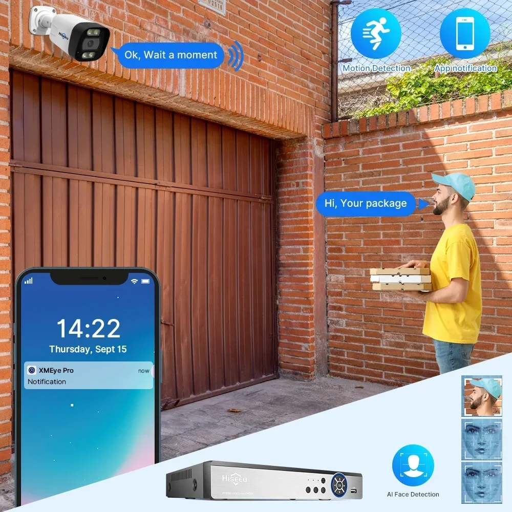 하이시루 4K 8채널 8MP 야외 컬러 야간 투시 감시 - Home Security Kit With Camera 리뷰 및 가격
