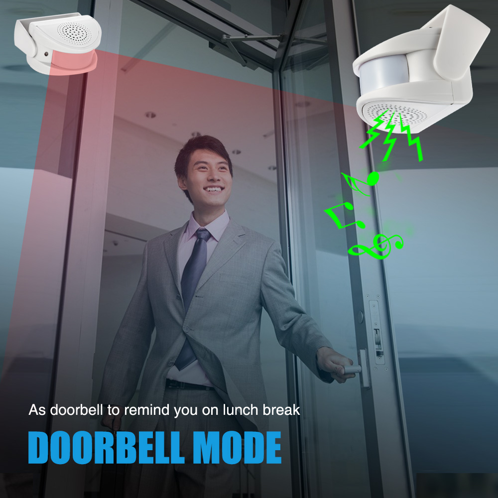 32 노래 환영 적외선 차임 초인종 무선 조절 가능한  - Home Security Door 리뷰 및 가격