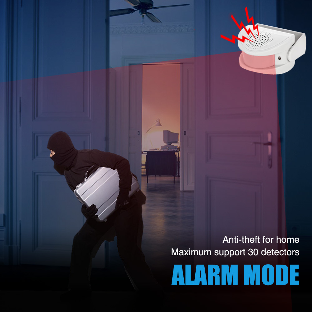 32 노래 환영 적외선 차임 초인종 무선 조절 가능한  - Home Security Door 리뷰 및 가격