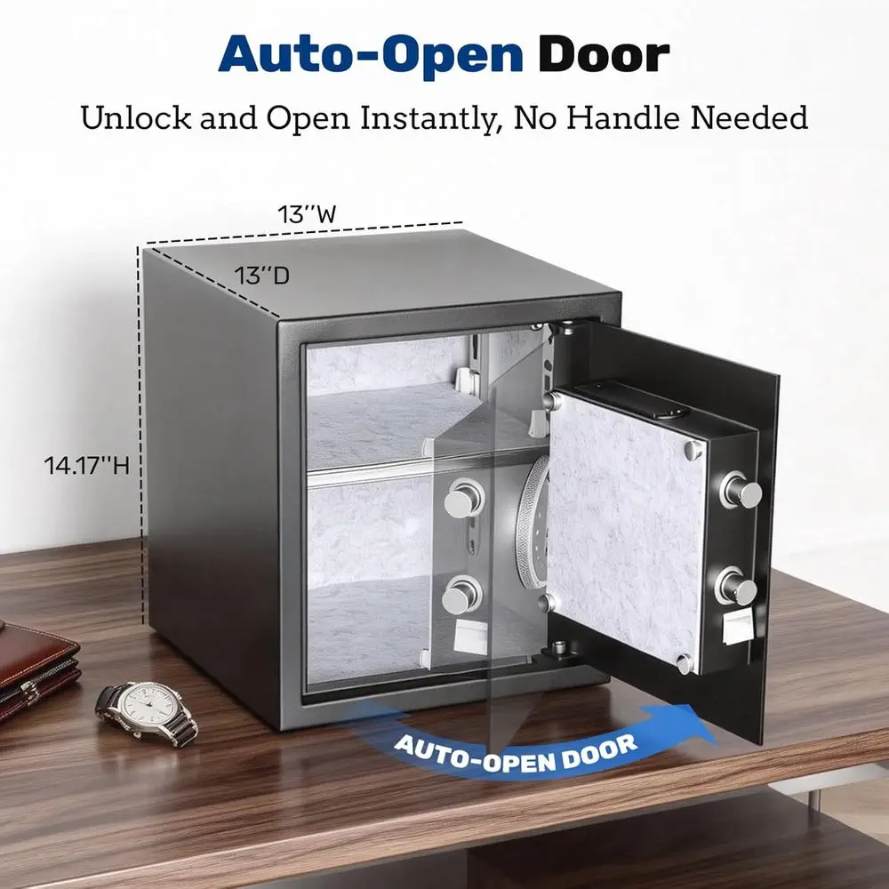 1.5 자동 개방형 생체 인식 금고(터치스크린 키패드  - Home Security Safe 리뷰 및 가격